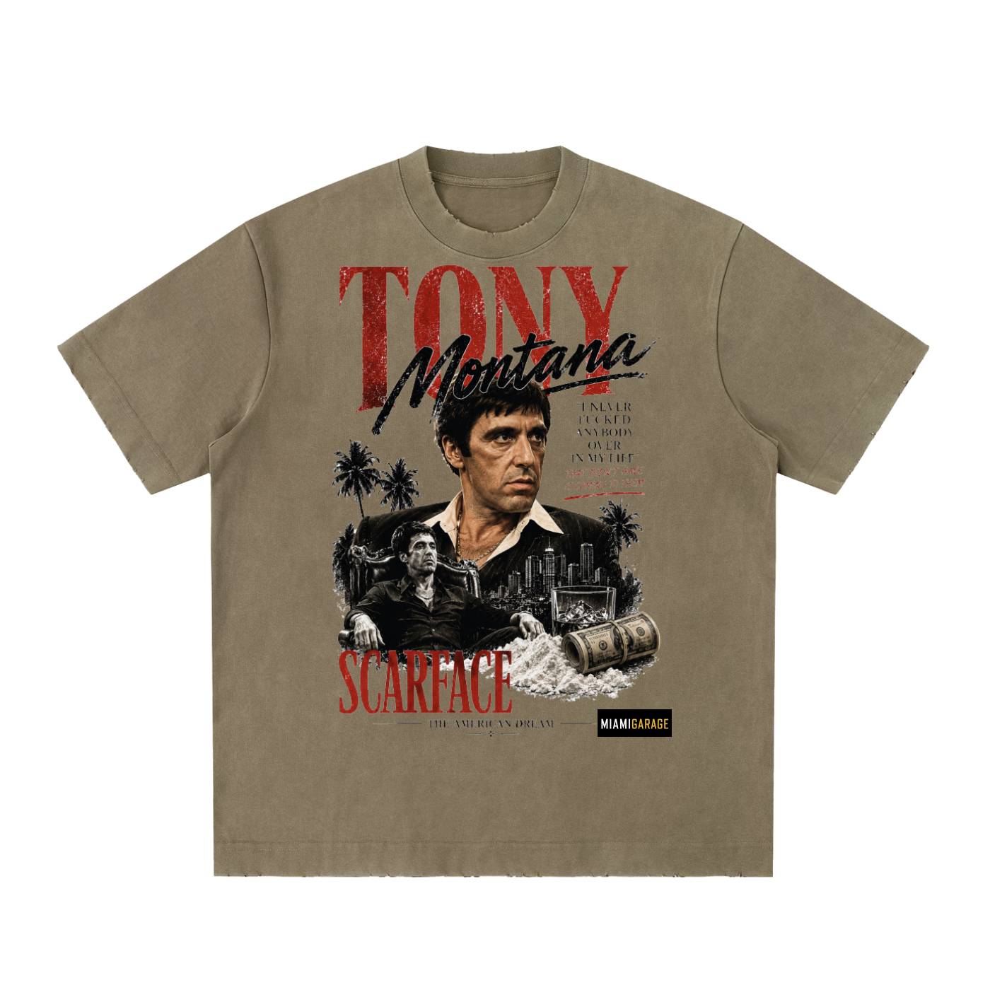 Heavyweight Vintage Washed Frayed T-Shirt