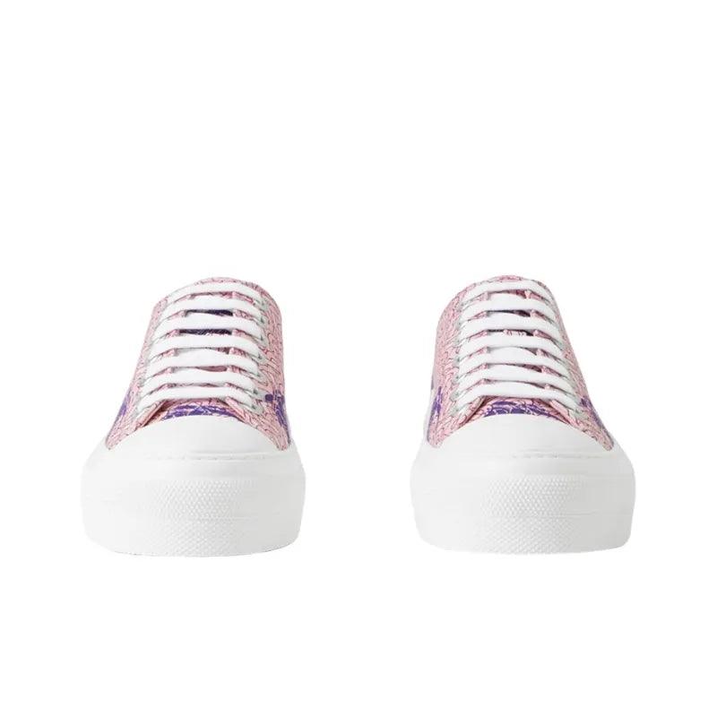 Burberry EKD Monogram Pattern Flatform Pink Banlieue91