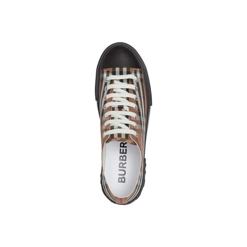 Burberry Vintage Check Lace Up Sneaker Beige Brown Banlieue91