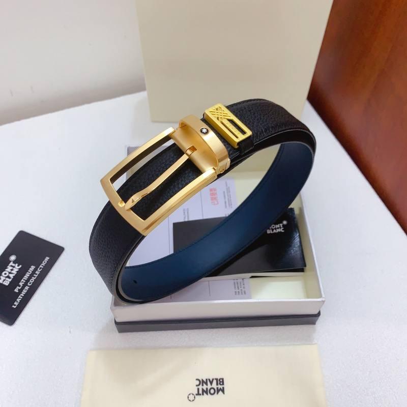 Mont Blanc Reversible Men's Belt 'Black/Blue' Banlieue91