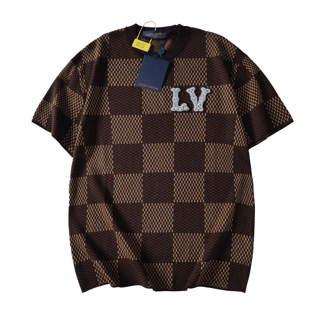 Louis Vuitton Damier T-Shirt Without Collar 'Brown' Banlieue91