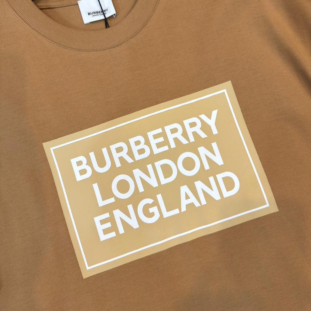 Burberry Brown & Beige T-Shirt Without Collar Banlieue91