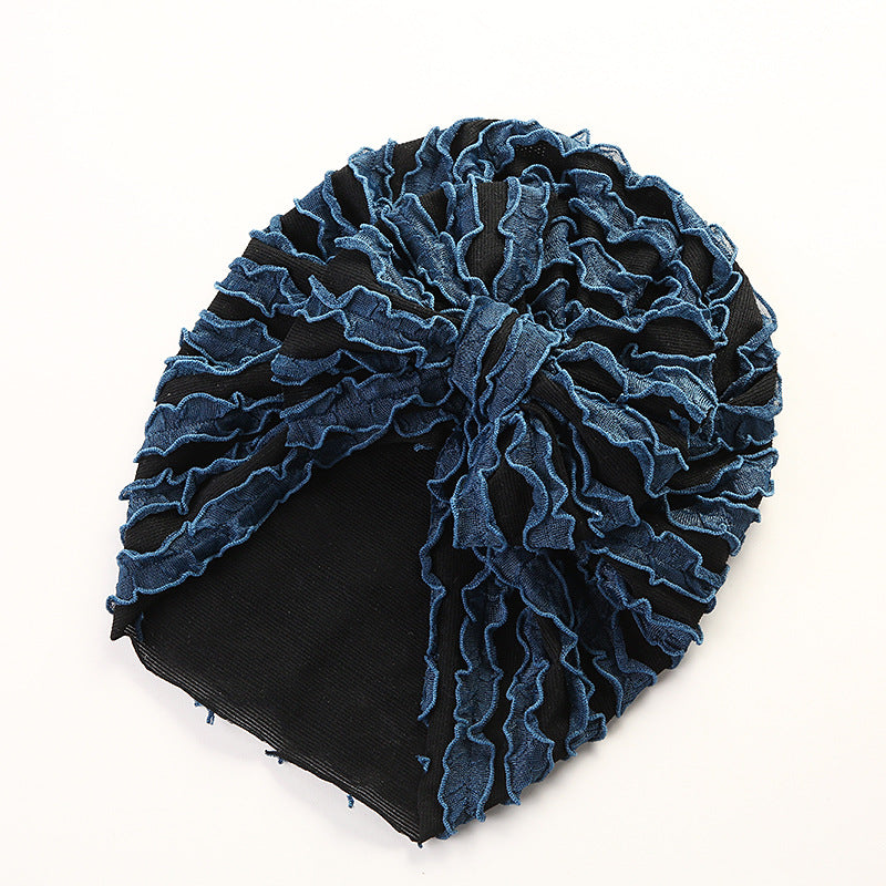 Baby Cow Louver Bow Head Cap Baby High Elastic Brimless Indian Tire Hat V.I.P Digital Presence