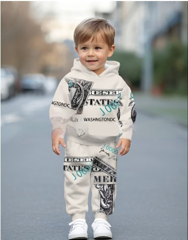 Trendy Cool Kids Casual Sports Hoodie Set Baby Joy