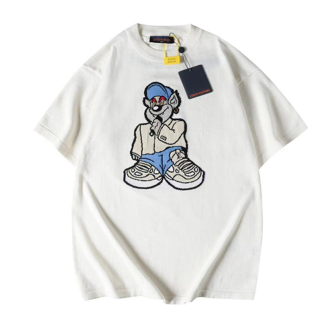 Louis Vuitton Graphic Short-Sleeved Knitwear Without Collar Banlieue91