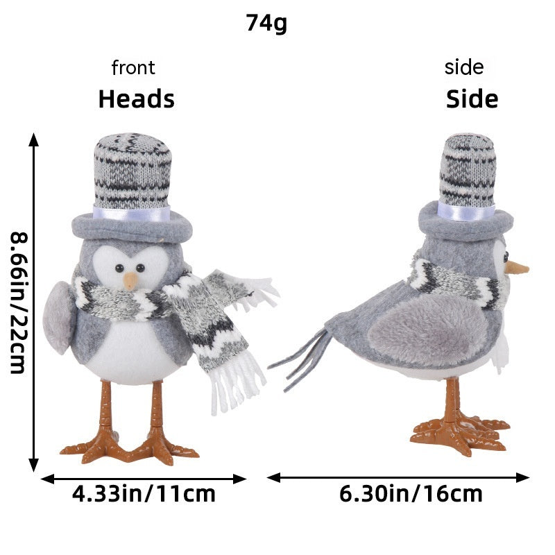 Jingchen Christmas Luminous Bird Christmas Gift Table Decorative Ornaments FLIPSTYLEZLLC