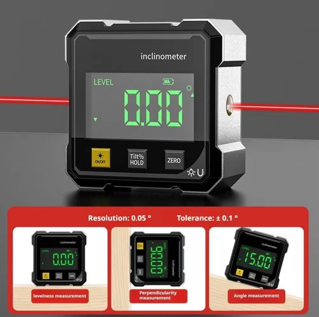 PrecisionBeam Angle Meter