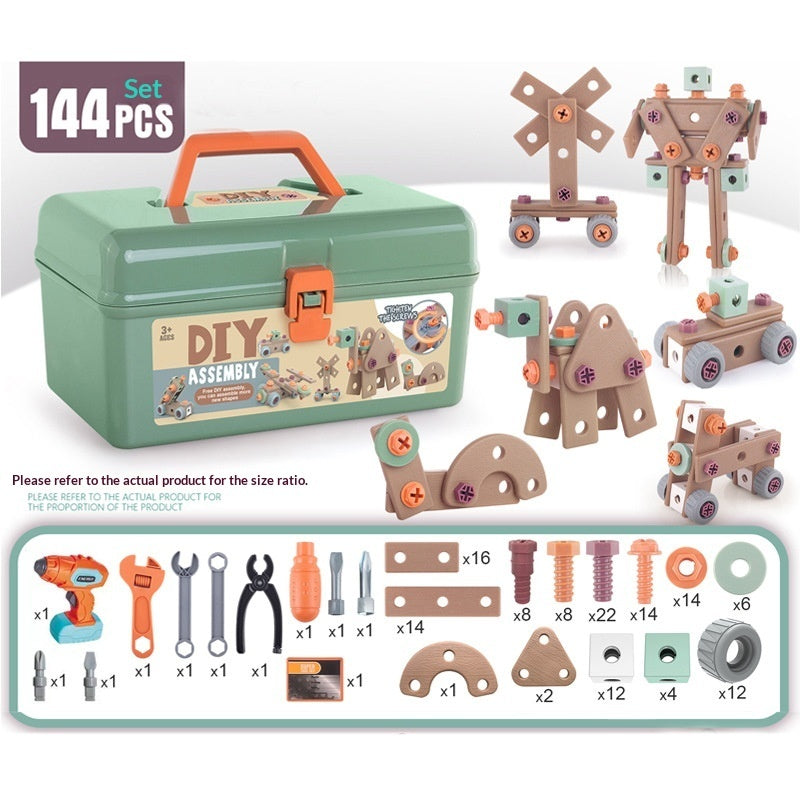 Educational Repair Assembly Playhouse Toolbox Set For Kids Baby Joy