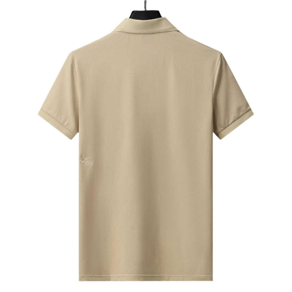 Burberry Light Brown T-Shirt With Collar Banlieue91