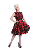 9625 Black Sweet Kisses Swing Dress