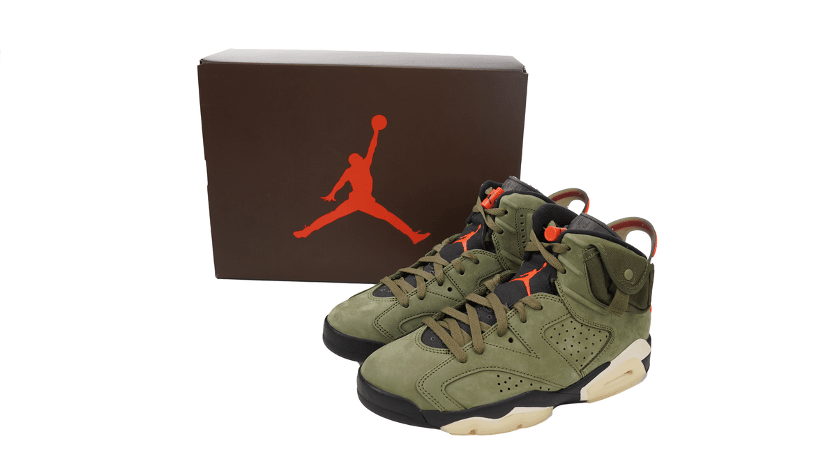 Travis Scott x Air Jordan 6 Retro 'Olive' Banlieue91