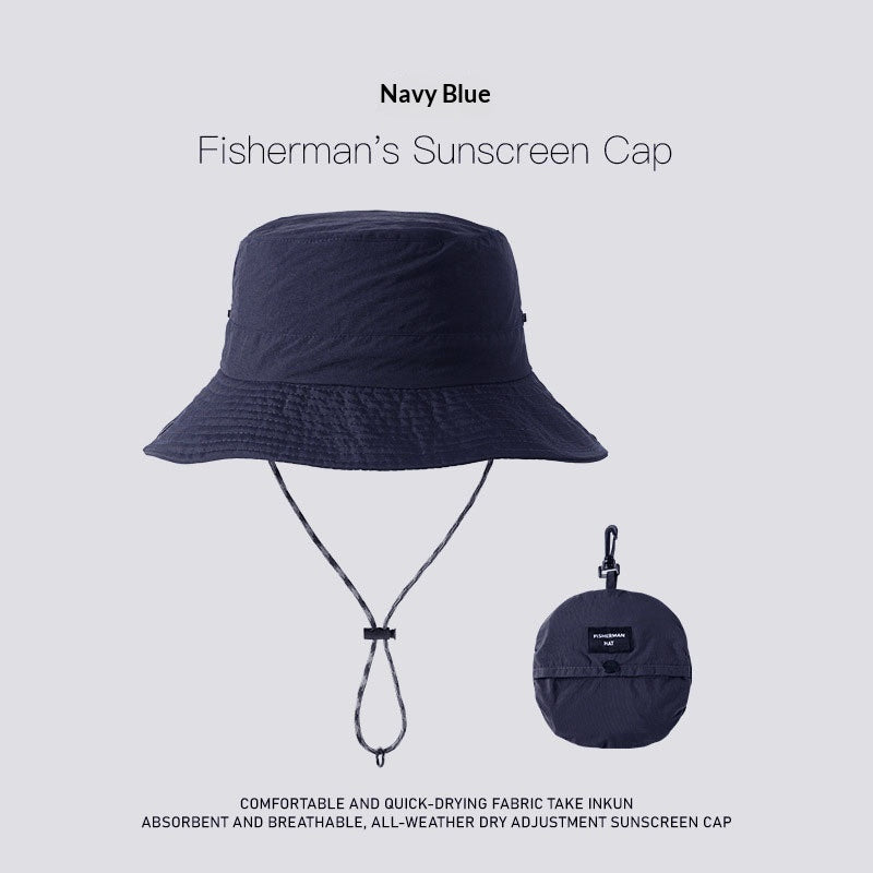 Wide-Brim UV Protection Nylon Sun Hat – Breathable Outdoor Hat for Women & Men FitiqueFit