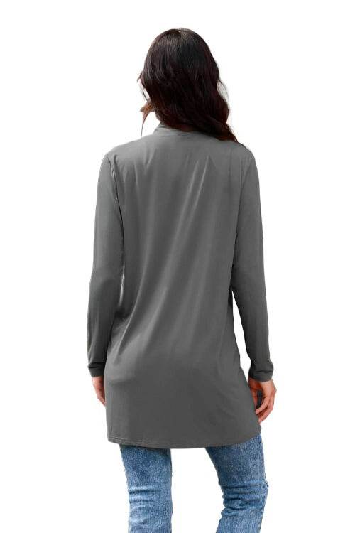 Basic Bae Full Size Open Front Long Sleeve Women Cardigan with Pockets