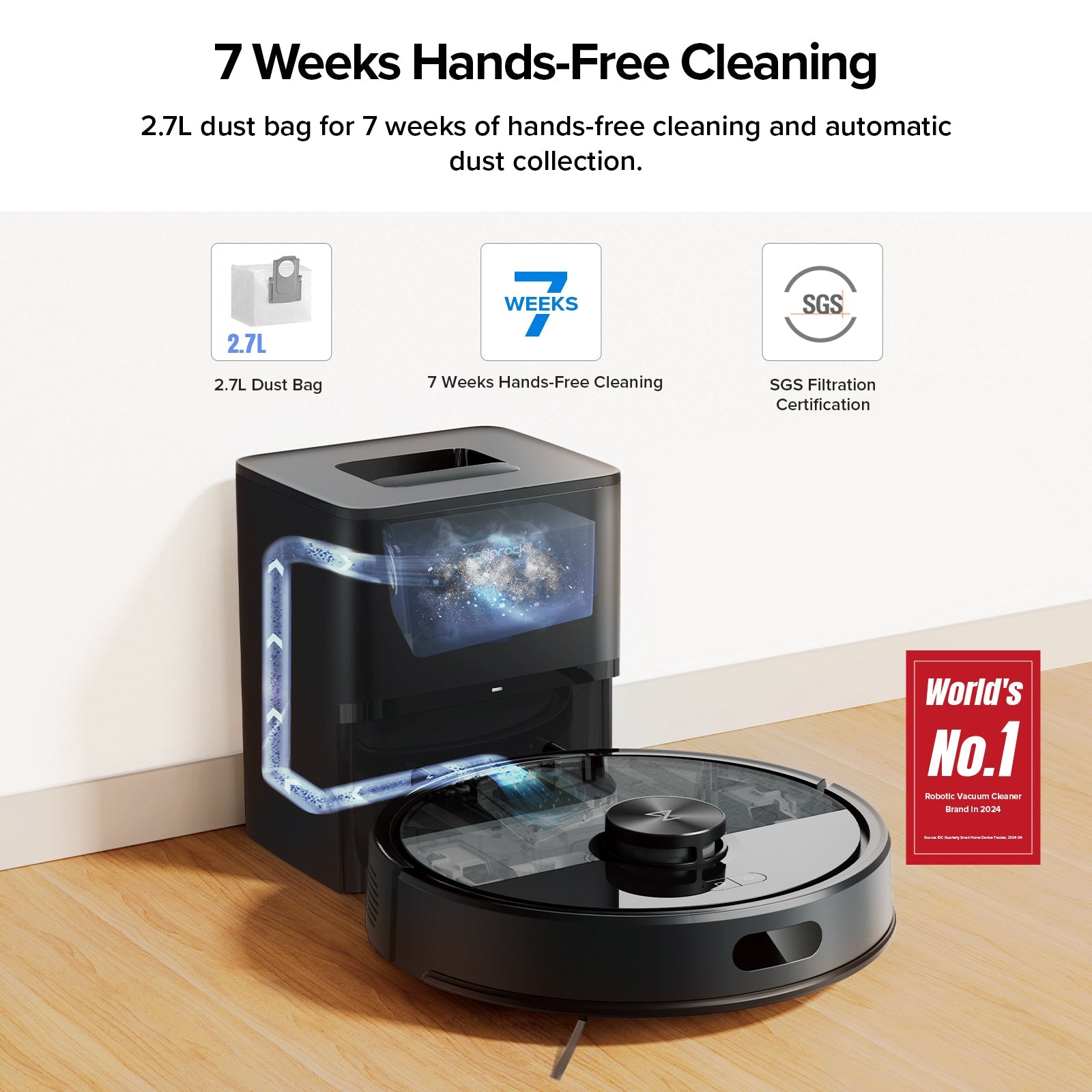 Roborock Q7 M5+ Robot Vacuum and Mop with Auto- Empty Dock (Upgraded from Q5 Max+) Roborock US Official Store