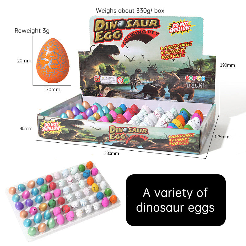 Dinosaur egg children soak in water to expand hatching small toys cracked shell simulation animal V.I.P Digital Presence