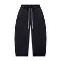 Unisex Mineral Wash Barrel Leg Pants