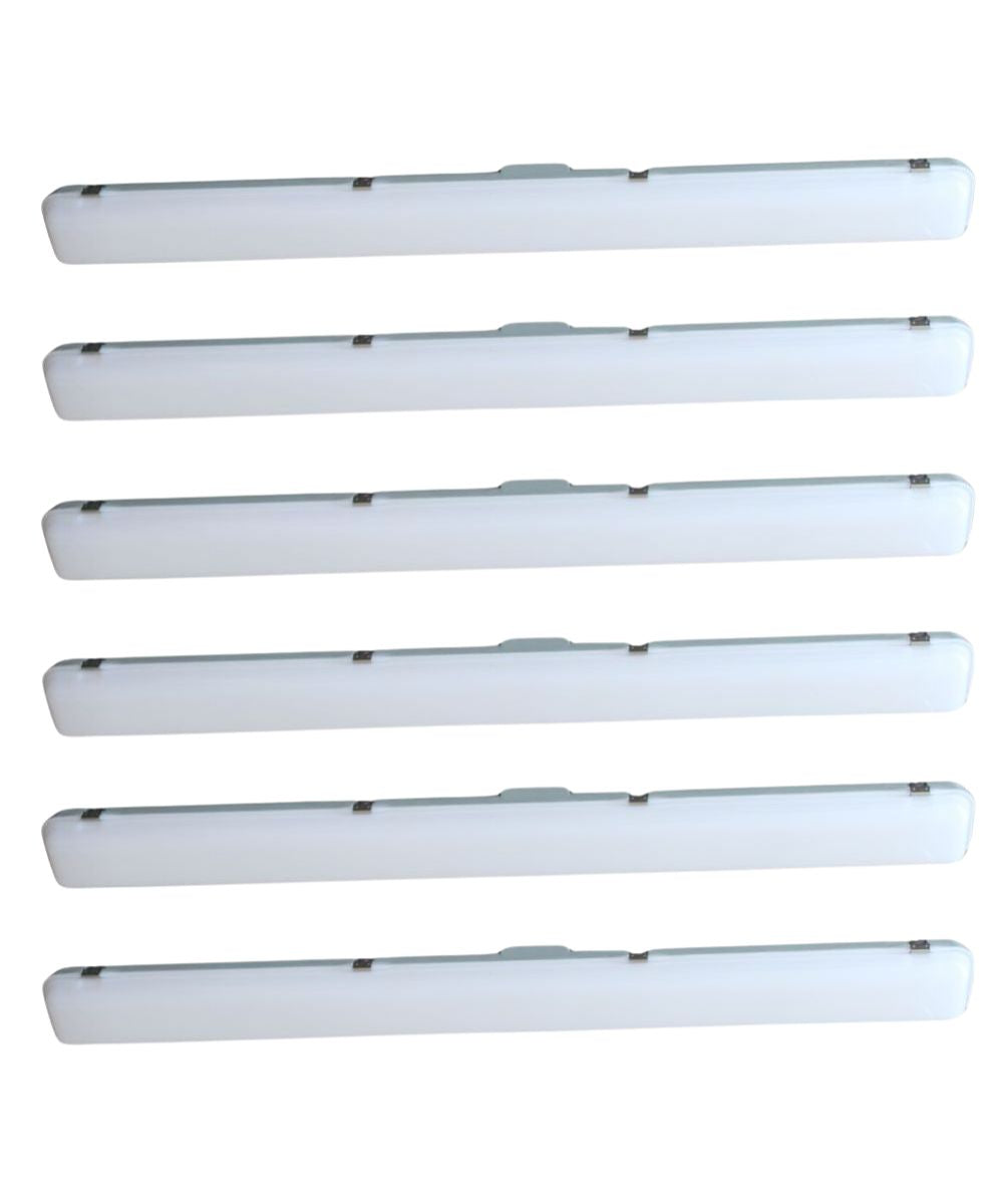 50"w Linear Vapor Tight 1-Light Integrated LED Light Strip [6 PACK] by RP Lighting LampsUSA
