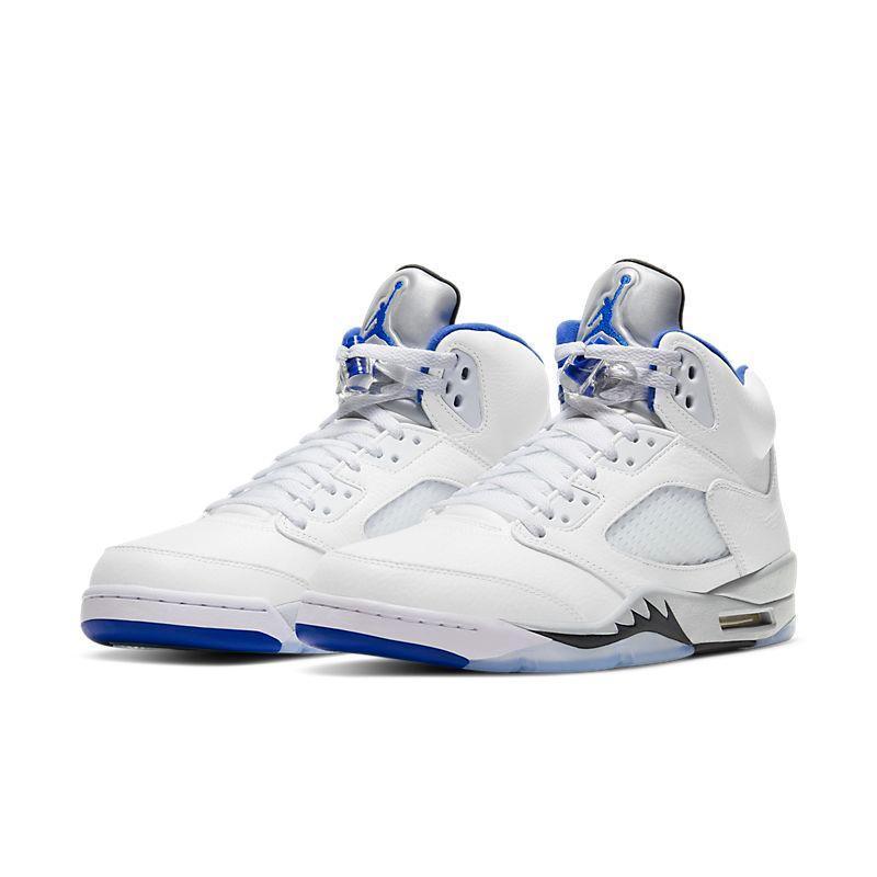 Air Jordan Retro 5 Stealth 2.0 White Hyper Royal Grey Banlieue91