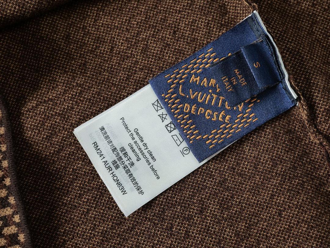 Louis Vuitton Damier T-Shirt Without Collar 'Brown' Banlieue91