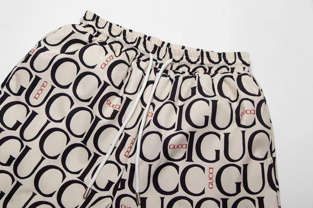 Maxi Gucci Print Fabric Short 'Beige' Banlieue91