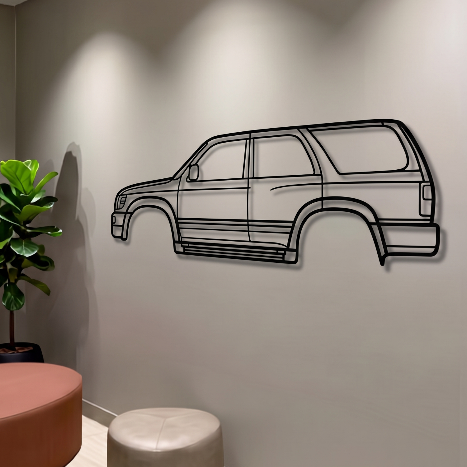 1996 4Runner 3rd Gen (N180)  Metal Car Wall Art - MT0257 Modello Turbo