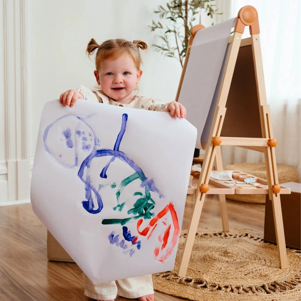 Tiny Land® Caramel Magnitales Easel for Kids Tiny Land INC