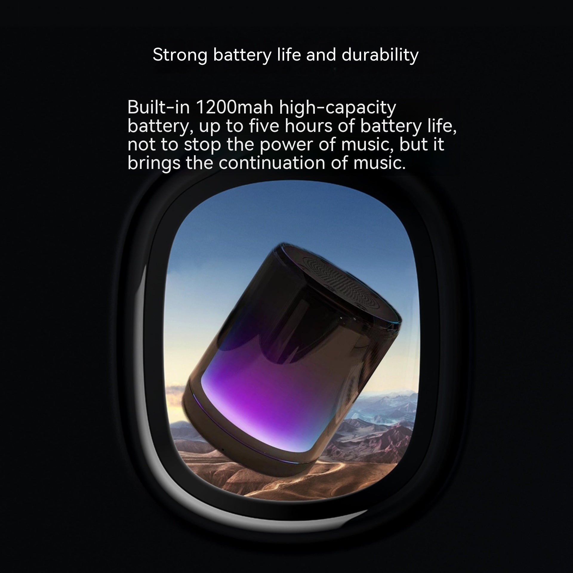 Wireless Bluetooth Speaker Colorful Full Screen Card