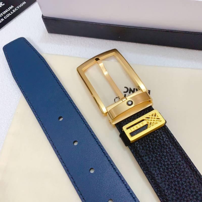 Mont Blanc Reversible Men's Belt 'Black/Blue' Banlieue91
