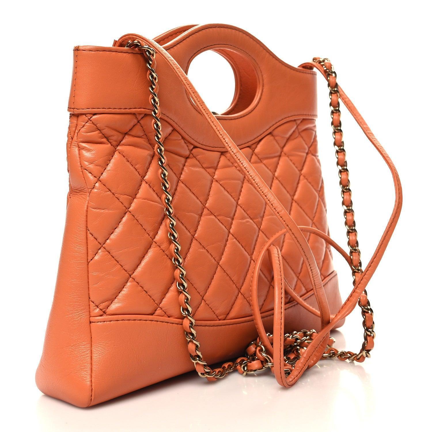 Chanel  Shiny Crumpled Calfskin Quilted Mini 31 Shopping Bag Banlieue91