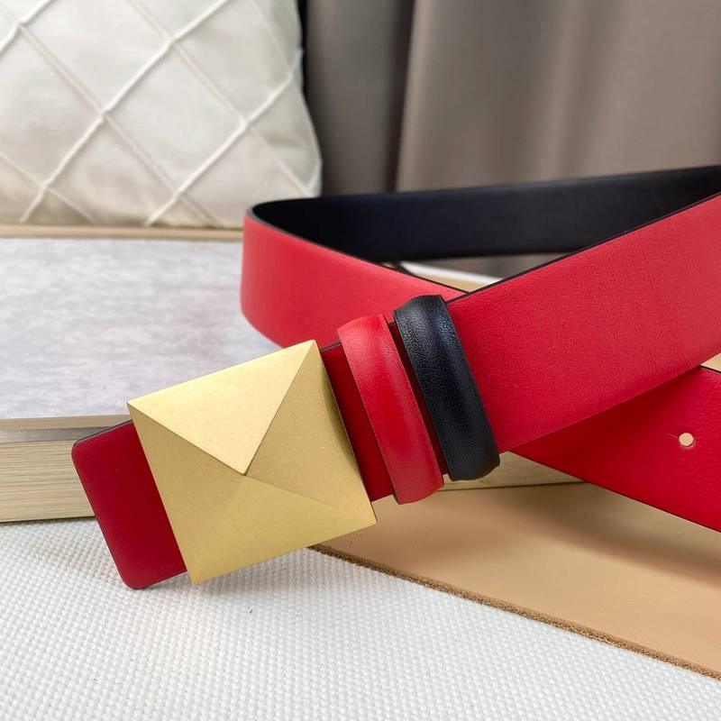Valentino Garavani One Stud Belt 'Red/Black' Banlieue91