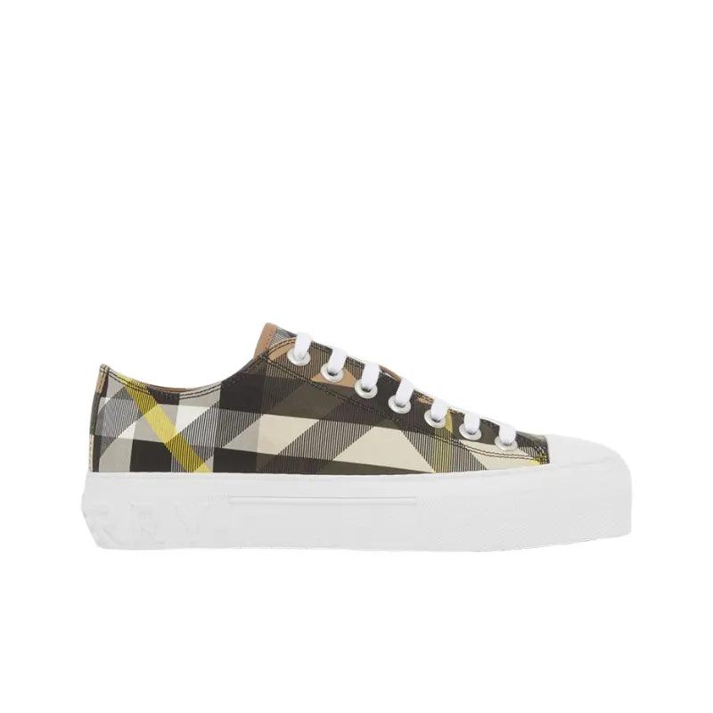 Burberry Exaggerated Check Cotton Sneakers Wheat Banlieue91