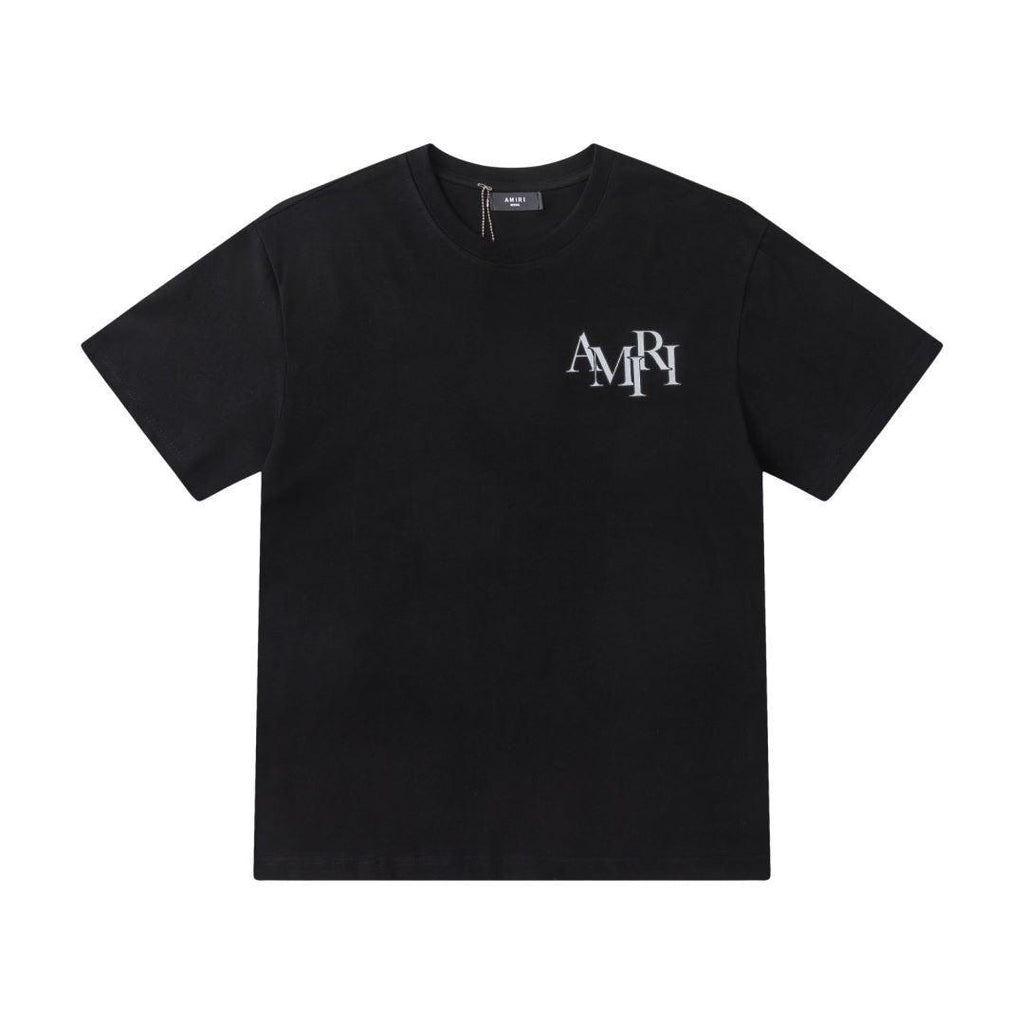 Amiri Black T-Shirt Without Collar Banlieue91