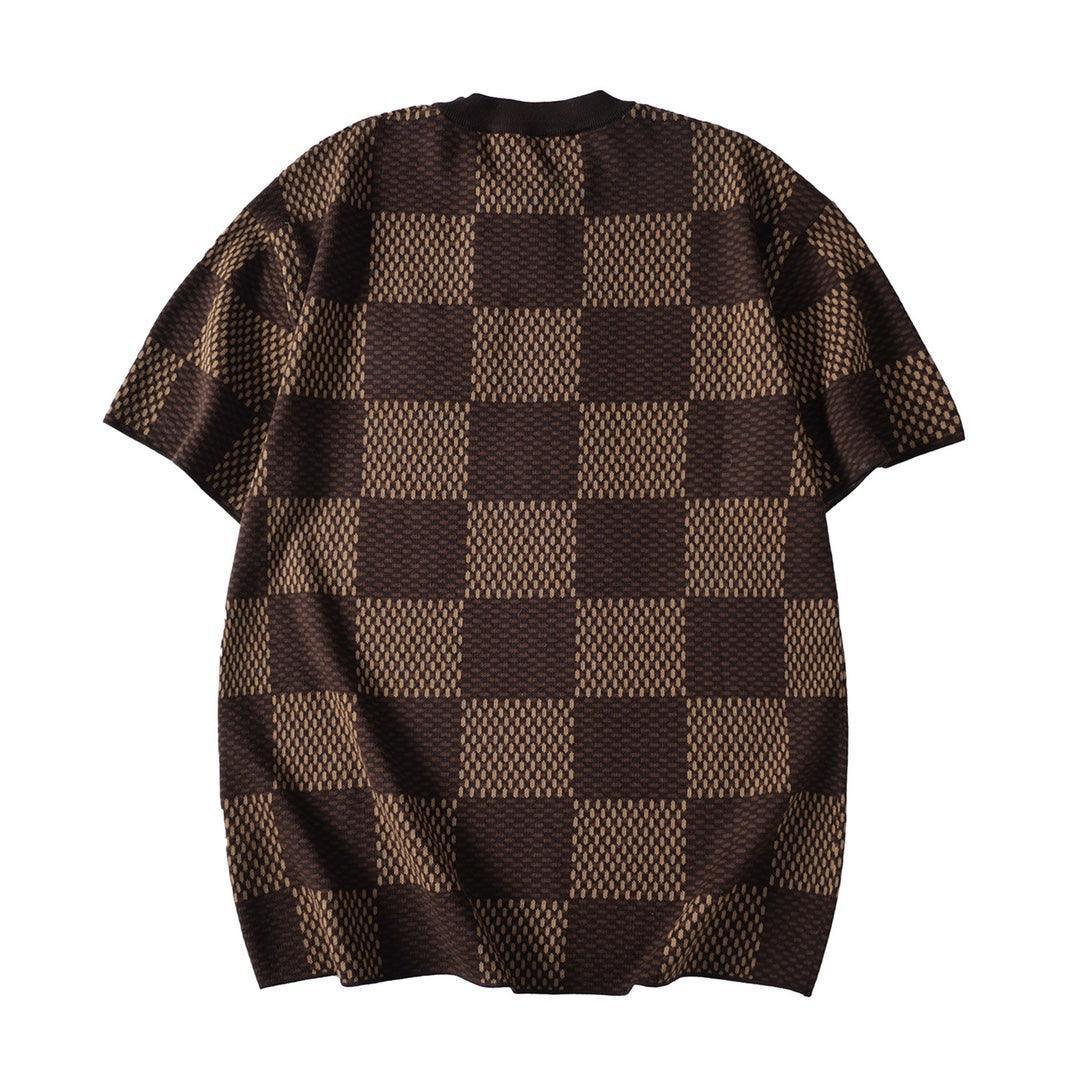 Louis Vuitton Damier T-Shirt Without Collar 'Brown' Banlieue91