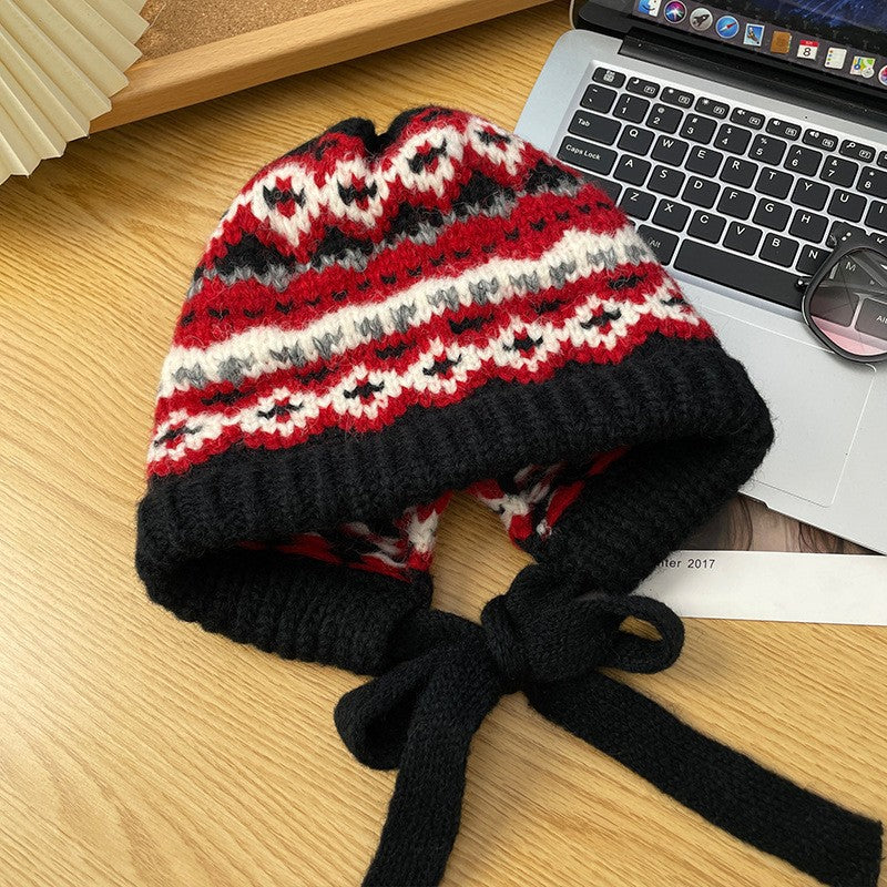 Winter Vintage Wool Bag Cap – Warm Ear Protection Hat for Cold Weather FitiqueFit