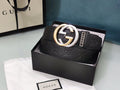 GUCCI Embellished coated-canvas and leather belt 'Black' Banlieue91