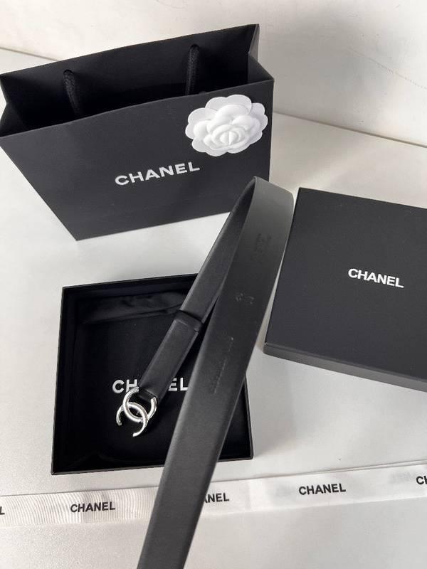Chanel Leather Women’s Belt 'Black/Nickel' Banlieue91