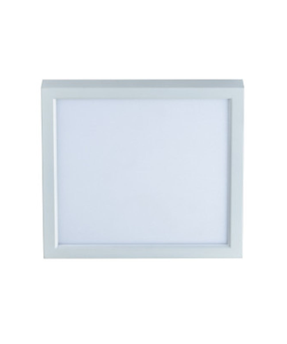 11"W 1-Light Square LED Flush Mount Light Fixture White Acrylic Finish LampsUSA