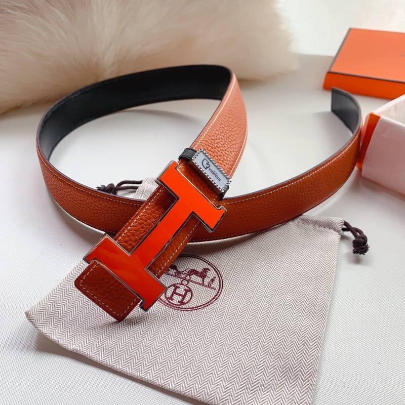 Hermes Men Orange Buckle Belt 'Orange' Banlieue91