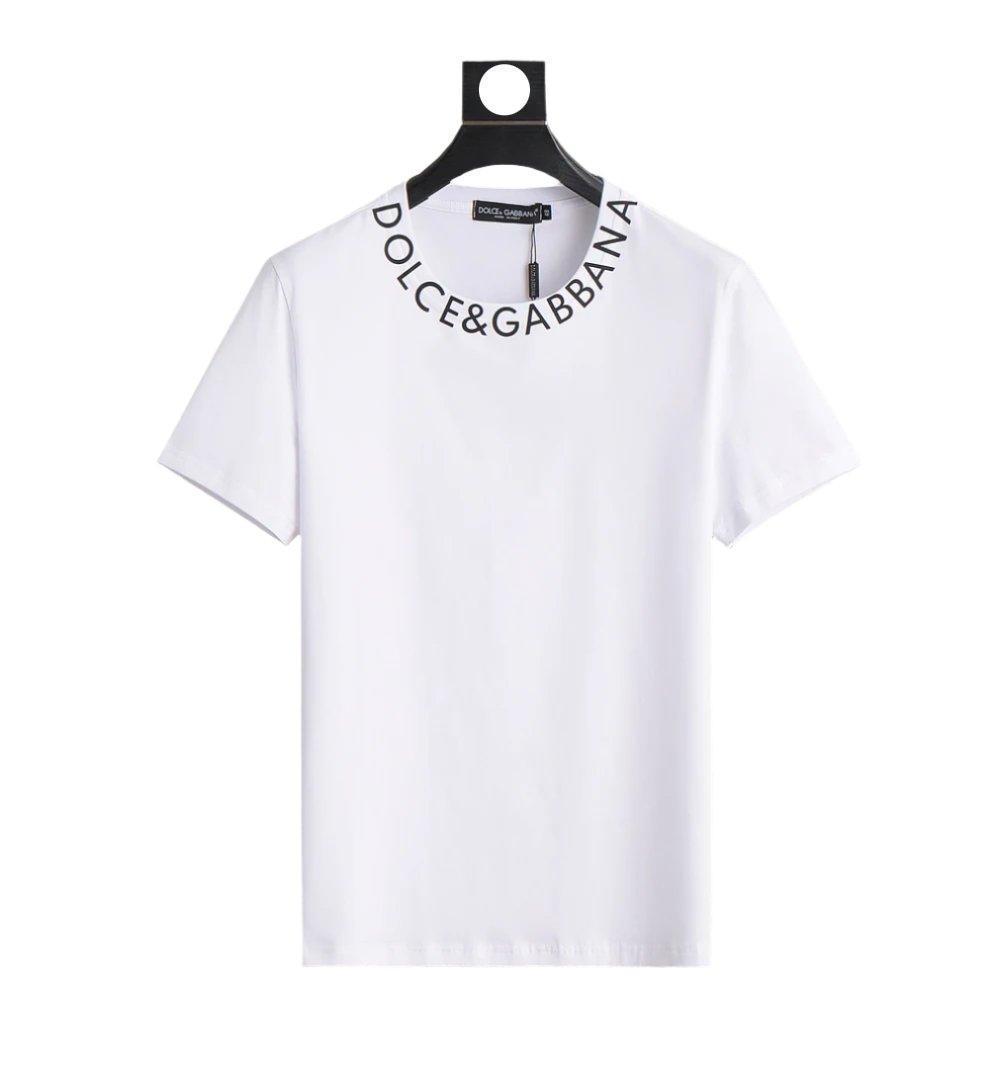 Dolce & Gabbana T-Shirt Without Collar 'White & Black' Banlieue91