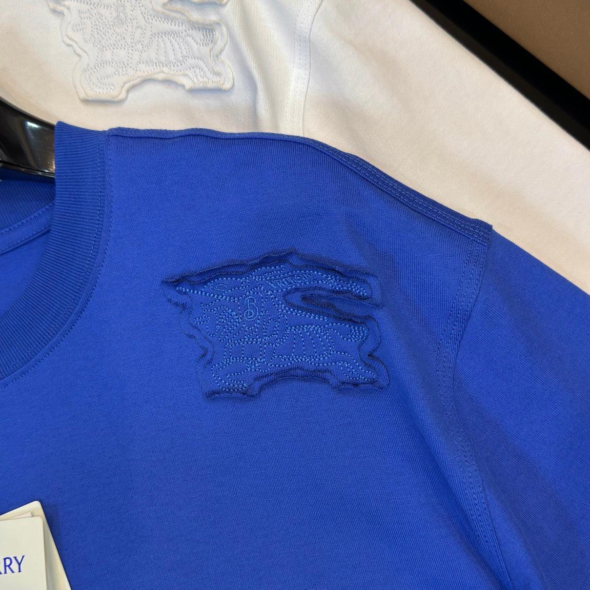 Burberry T-Shirt Without Collar 'Blue' Banlieue91
