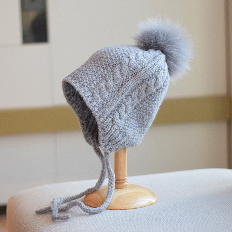 Cute Braid Woolen Cap Women FLIPSTYLEZLLC
