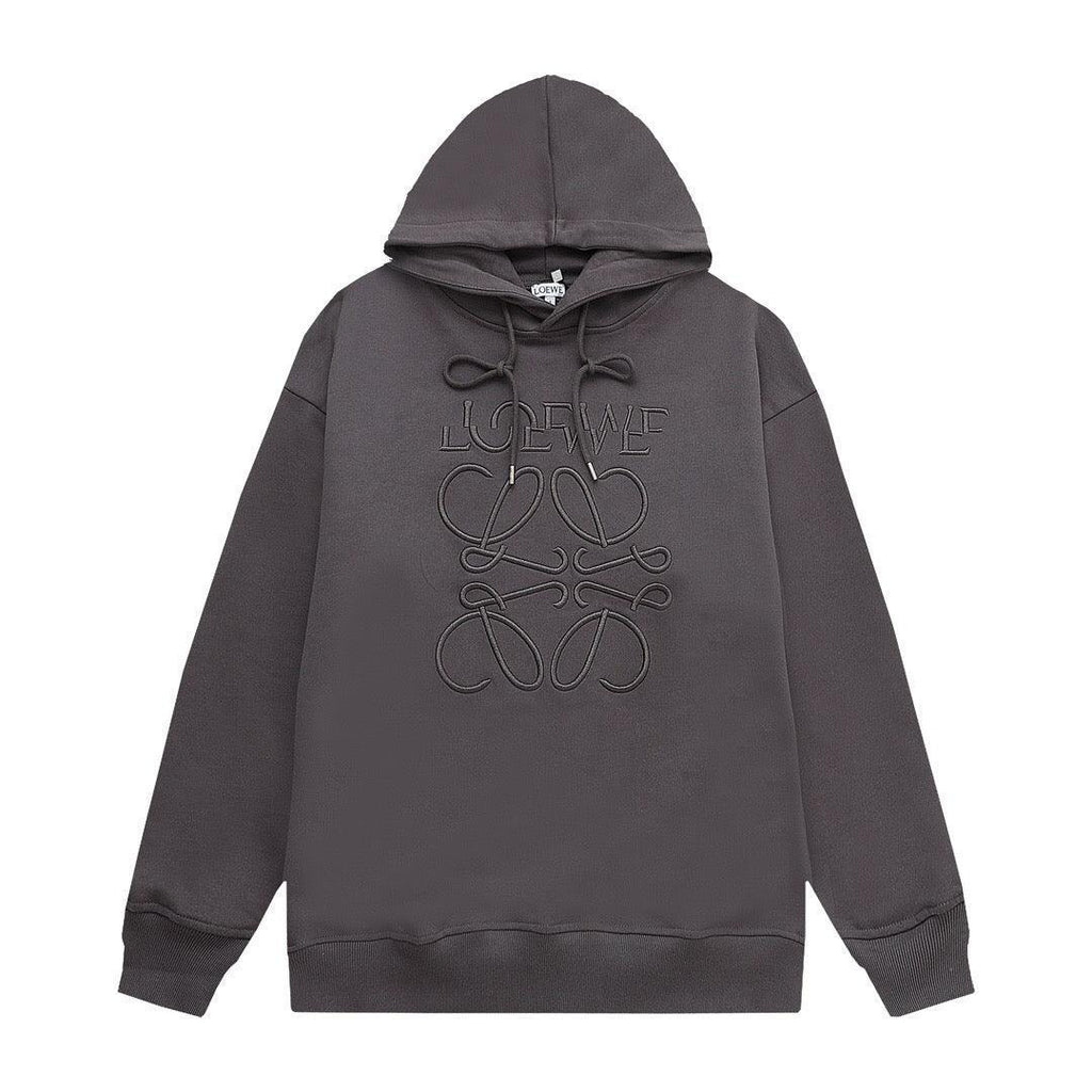 Loewe Relaxed fit hoodie in cotton Dark Grey Banlieue91