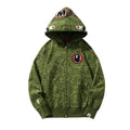 BAPE Line Camo Shark Full Zip Hoodie A Bathing Ape 'Green' Banlieue91
