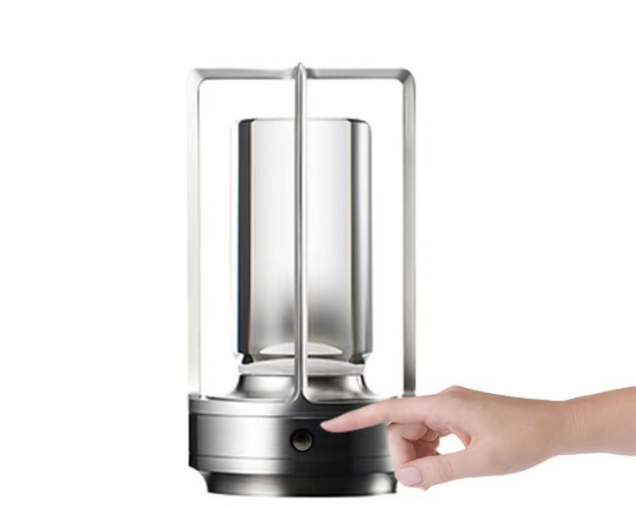 "Vintage Aluminum Table Lamp with LED Dining Table Ambience Light, USB Charging, Touch Control, Decorative Bar and Camping Night Light" V.I.P Digital Presence
