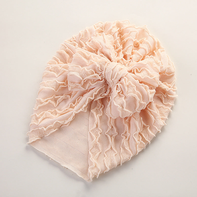 Baby Cow Louver Bow Head Cap Baby High Elastic Brimless Indian Tire Hat V.I.P Digital Presence