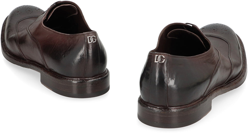DOLCE & GABBANA Elegant Leather Moccasins for Men Banlieue91