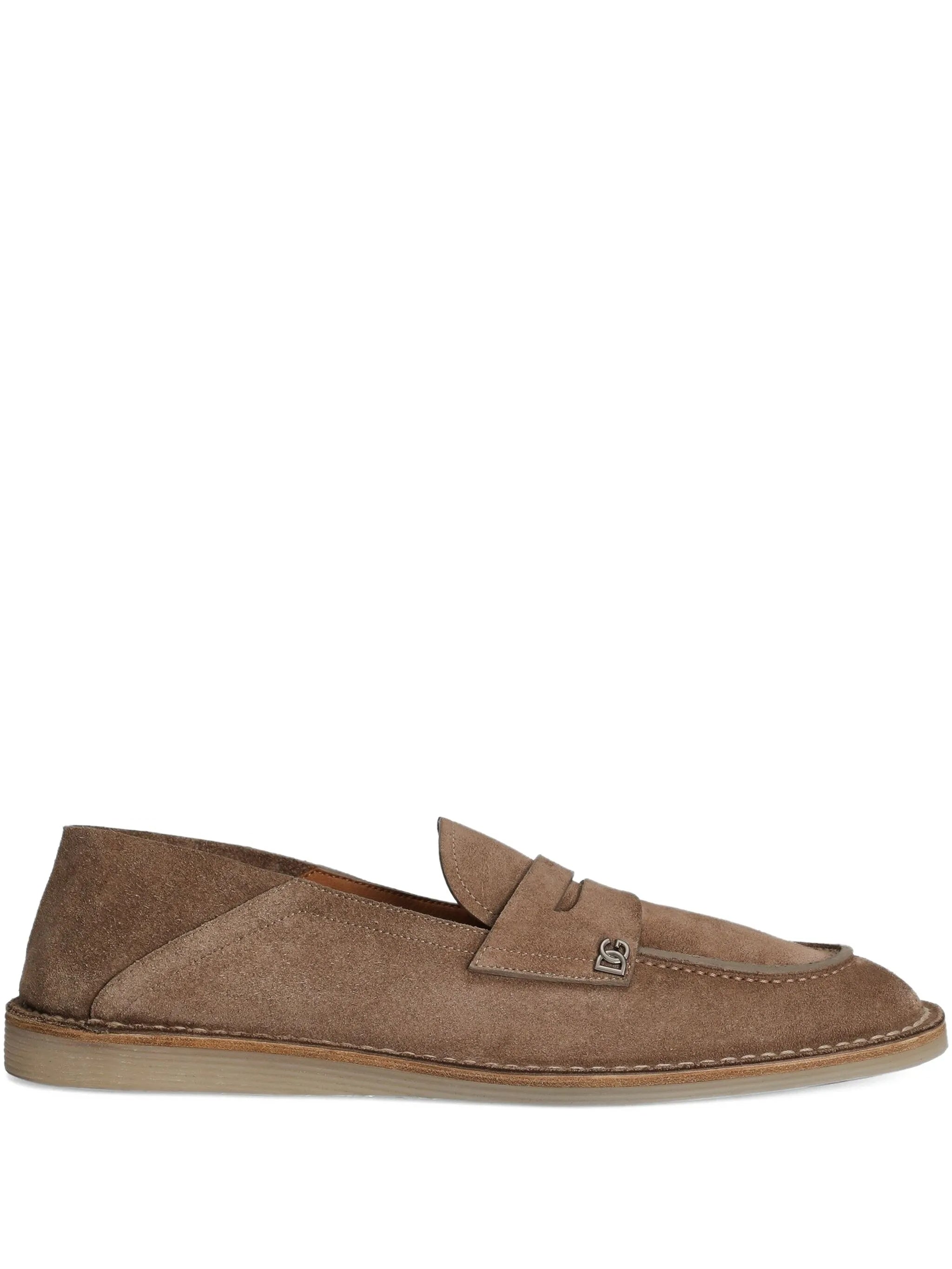 DOLCE & GABBANA Stylish Leather Moccasin Slippers for Men Banlieue91
