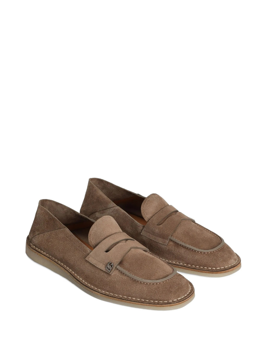 DOLCE & GABBANA Stylish Leather Moccasin Slippers for Men Banlieue91