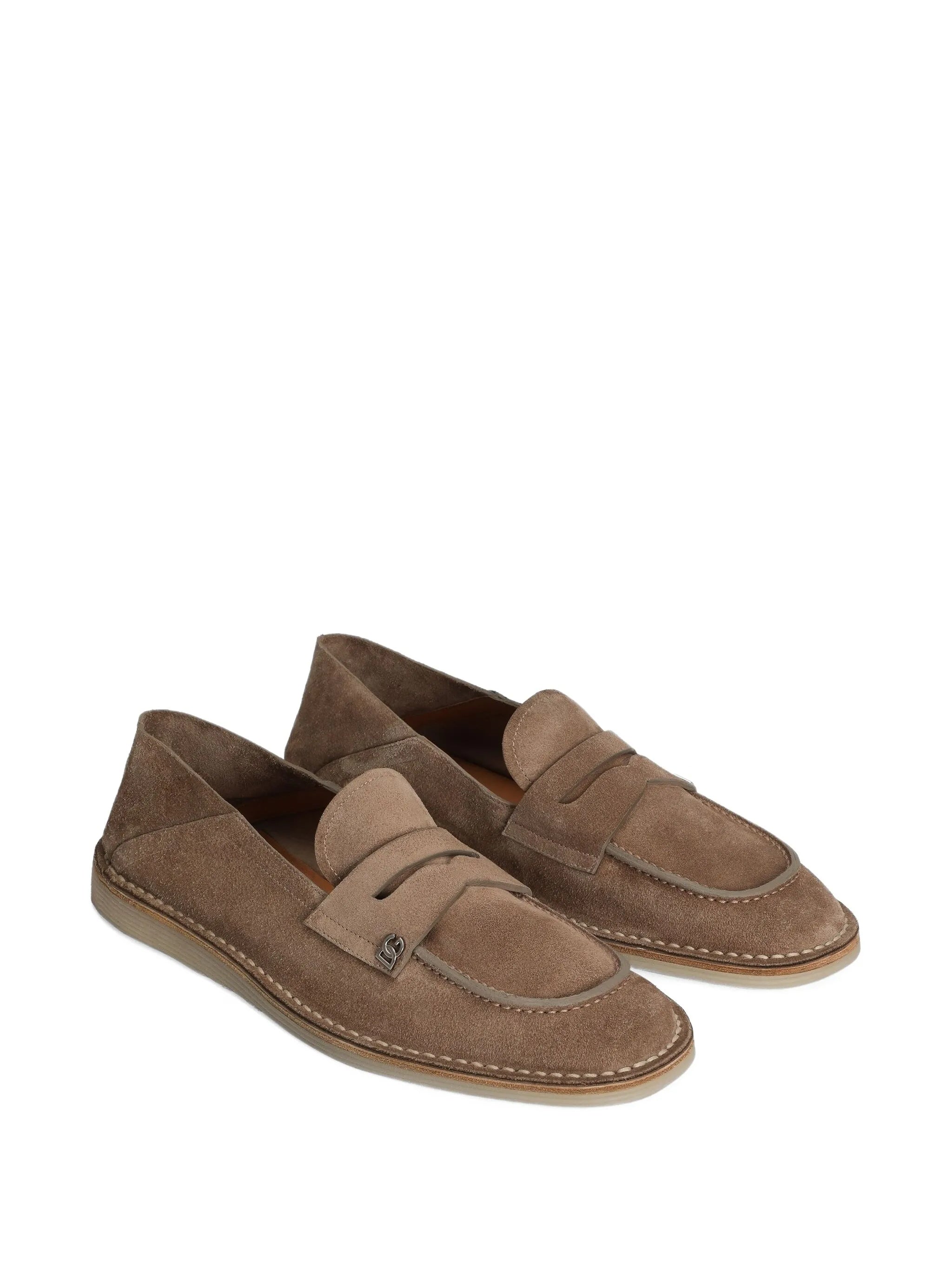 DOLCE & GABBANA Stylish Leather Moccasin Slippers for Men Banlieue91