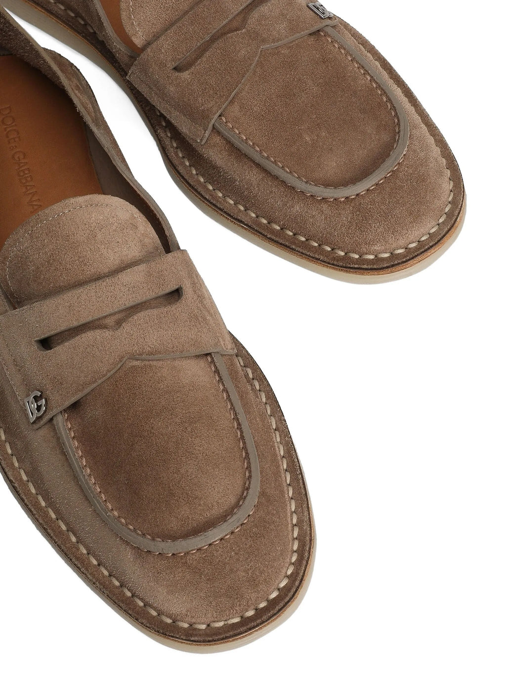 DOLCE & GABBANA Stylish Leather Moccasin Slippers for Men Banlieue91